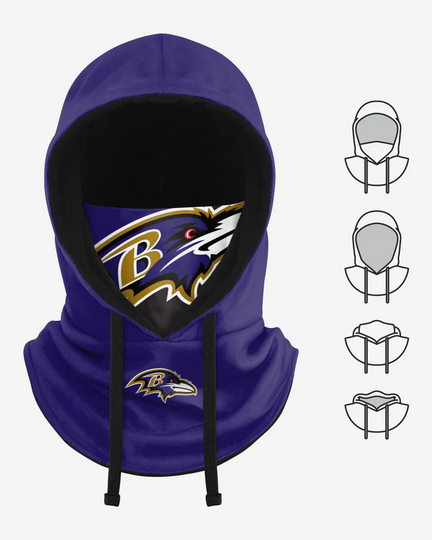 Baltimore Ravens Drawstring Hooded Gaiter