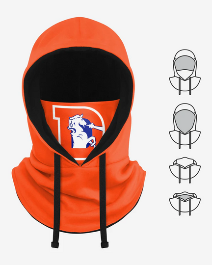 Denver Broncos Retro Drawstring Hooded Gaiter