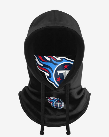 Tennessee Titans Black Drawstring Hooded Gaiter