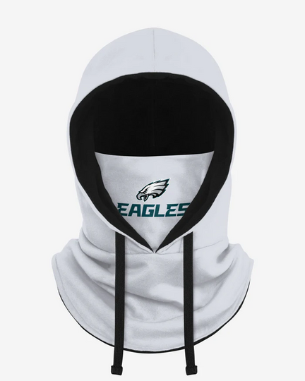 Philadelphia Eagles White Drawstring Hooded Gaiter