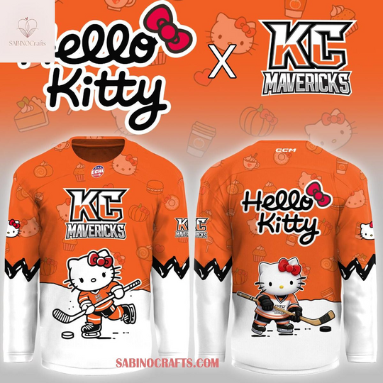 Kansas City Mavericks Hello Kitty 2026 Game Night Hockey Jersey