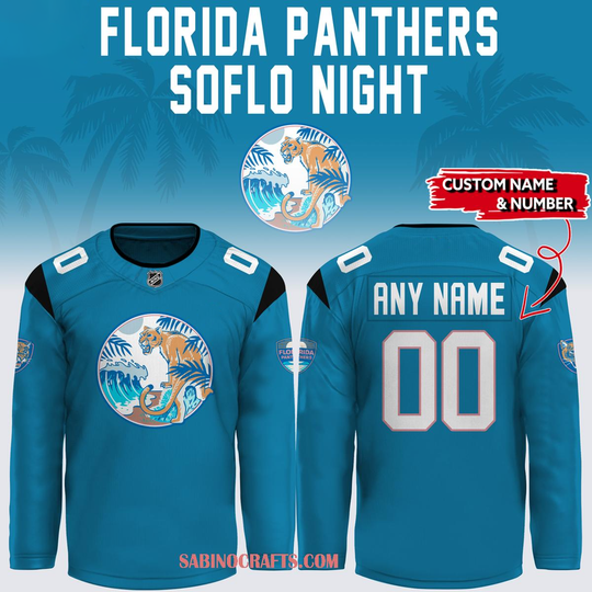 Discover Florida Panthers SoFlo Night 2026 Personalized Hockey Jersey