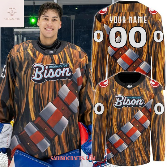Bloomington Bison Star Wars x Chewbacca Night 2026 Personalized Hockey Jersey