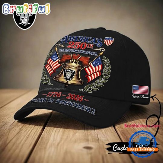 Las Vegas Raiders football 1776-2026 Years Of Independence Classic Cap