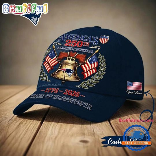 New England Patriots football 1776-2026 Years Of Independence Classic Cap