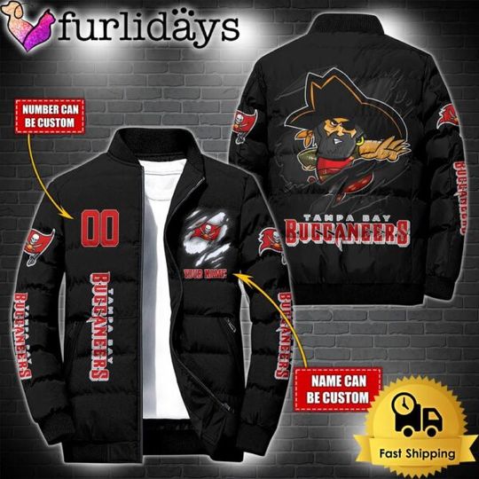 Personalized football Tampa Bay Buccaneers Mascot Puffer Jacket