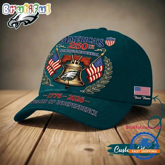 Philadelphia Eagles football 1776-2026 Years Of Independence Classic Cap