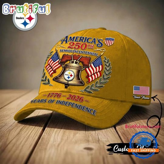 Pittsburgh Steeler football 1776-2026 Years Of Independence Classic Cap