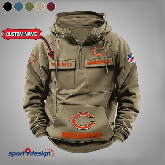 Discover Chicago Bears Vintage Men Hoodie