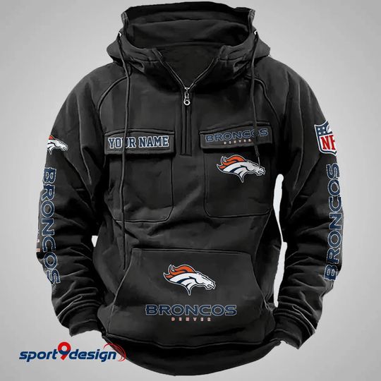 Denver Broncos Vintage Men Hoodie