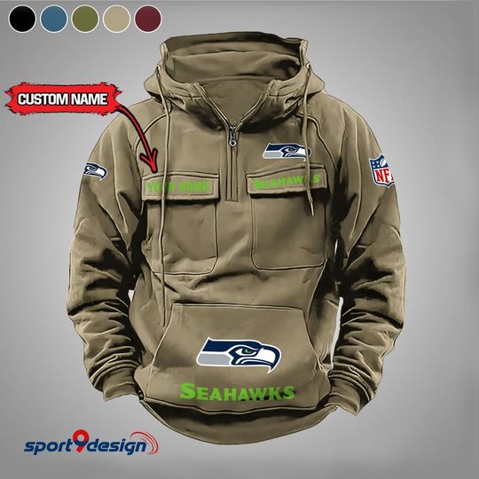 Seattle Seahawks Vintage Men Hoodie