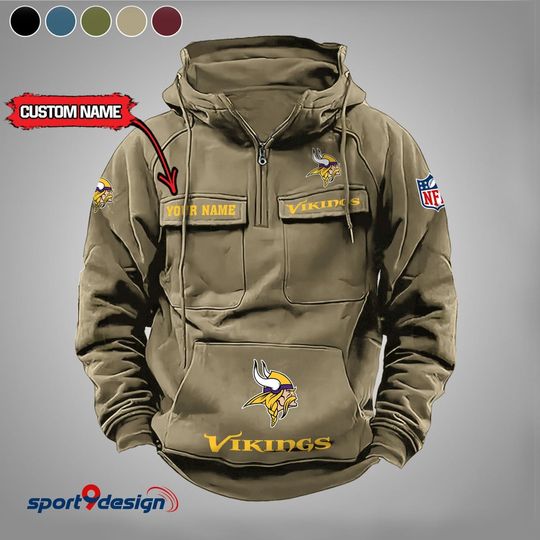 Minnesota Vikings Vintage Men Hoodie