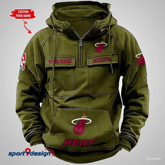Miami Heat Vintage Men Hoodie