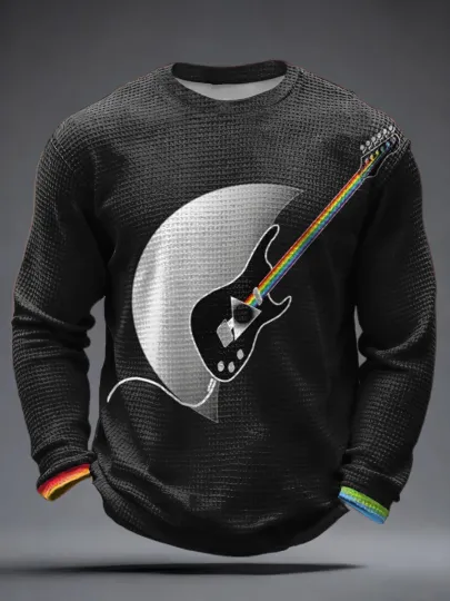 Men's rock band lover Waffle Long Sleeve T-Shirt