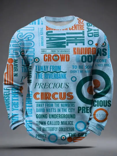 Men's UK Mods Music Lover Waffle Long Sleeve T-Shirt