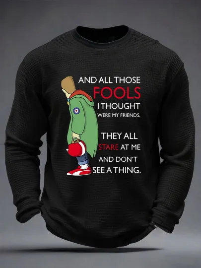 Men's UK Mods Music Lover Waffle Long Sleeve T-Shirt