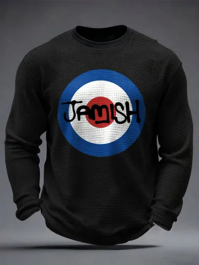 Men's UK Mods Music Lover Waffle Long Sleeve T-Shirt