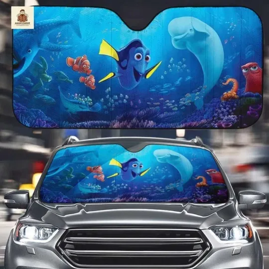 Discover Finding Dory Car Sun Shade, Destiny and Bailey Windshield Sunshade