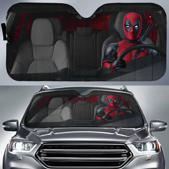 Deadpool Car Sun Shade Xmen Deadpool Wade Wilson Car Sun Shade