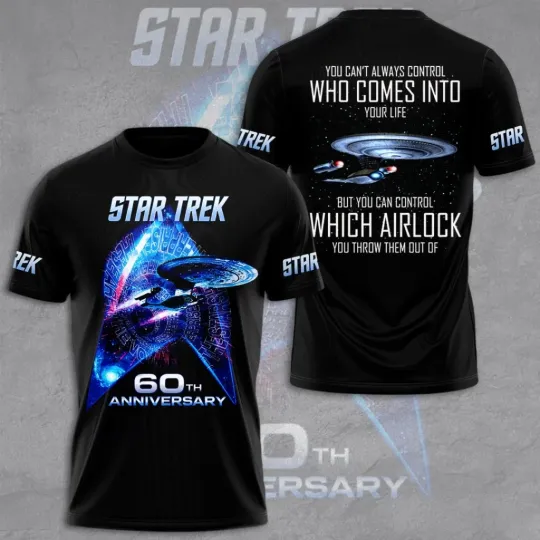 Discover Star Tr e k 60th Anniversary 3D T shirt