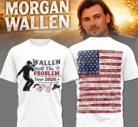 Discover Morgann Walleen Still The Problem Tour 2026 3D T-Shirt Fullsize