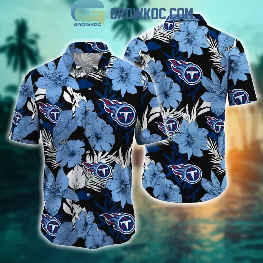 Discover Tennessee Football Team Titanss Hawaiian Button Down Shirt Unisex Adults S-5XL