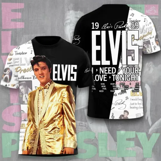 Discover Elvis Presley 3D Apparel  T-Shirt