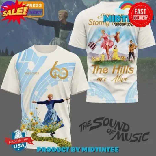 Discover The Sound of Music 60th Anniversary Limited Edition 3D Shirt