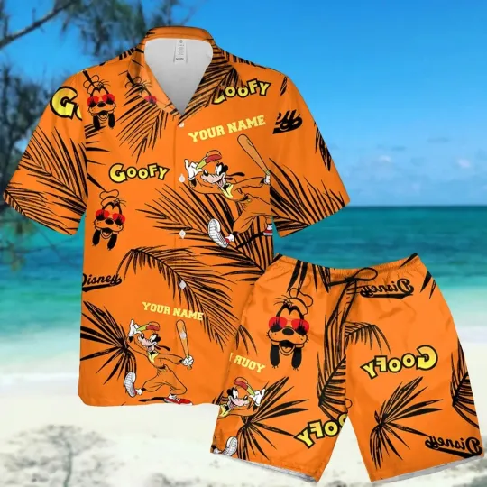 Discover Goofy Tropical Hawaiian Button Down Shirt Unisex Adults S-5XL