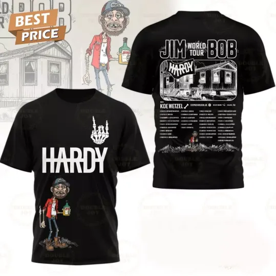 Discover Hardyy JimBob World Tour 2025 3D T-Shirt
