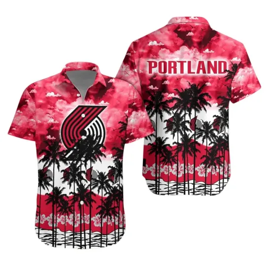 Discover Portland Trail Basketball Team Blazerss Hawaiian Button Down Shirt Unisex Adults