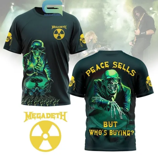 Discover Megadeth Peace Sells But Who's Buying 3D T-Shirt All size