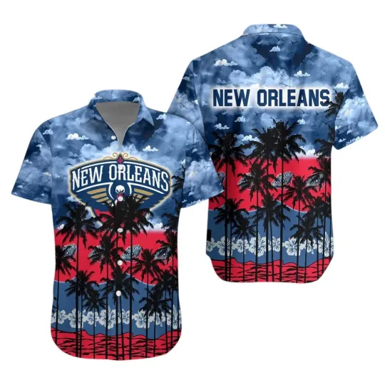 Discover New Orleans Basketball Team Pelicanss Hawaiian Button Down Shirt Unisex Adults