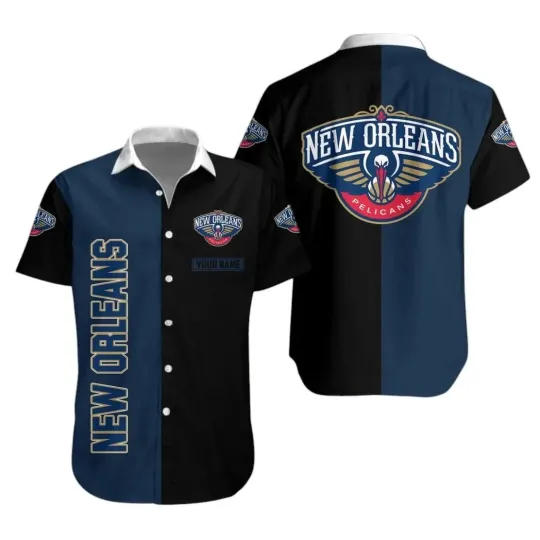 Discover New Orleans Basketball Team Pelicanss Hawaiian Button Down Shirt Unisex Adults