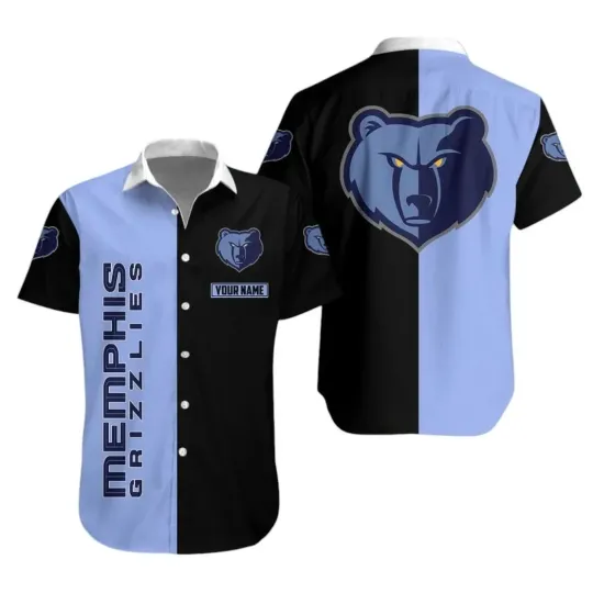 Discover Memphis Basketball Team Grizzliess Hawaiian Button Down Shirt Unisex Adults