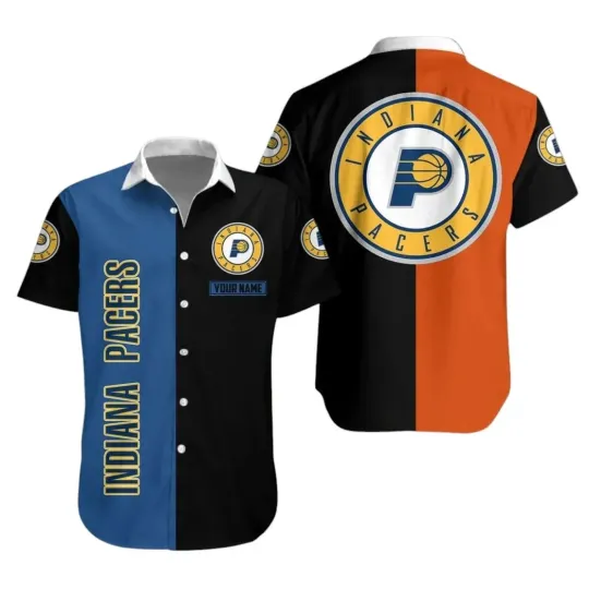 Discover Indiana Basketball Team Pacerss Hawaiian Button Down Shirt Unisex Adults S-5XL