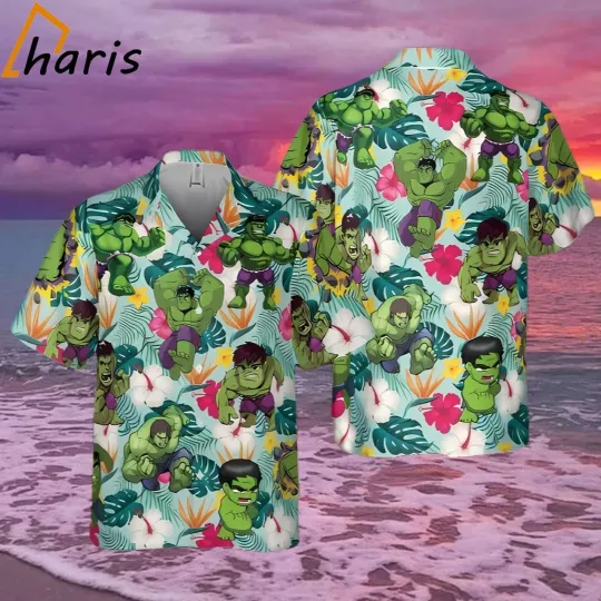Hulk Hawaiian Button Down Shirt