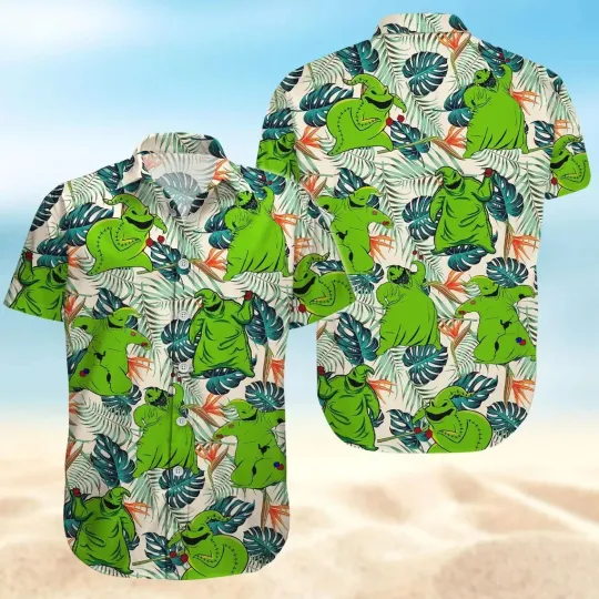 Discover Oogie Boogie Hawaiian Button Down Shirt