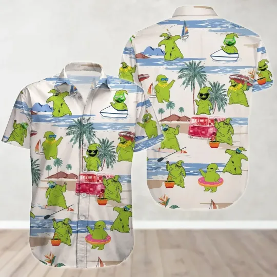 Discover Oogie Boogie Hawaiian Button Down Shirt