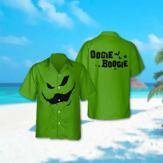 Discover Oogie Boogie Hawaiian Button Down Shirt
