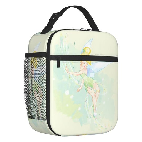 Discover Custom Tinker Bell Portable Lunch Box Women Multifunction Cartoons Thermal Cooler Food Insulated Lunch Bag Kids School Children