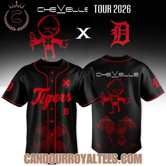 Discover Tigers X Chevelle Tour: Bright As Blasphemy Jersey