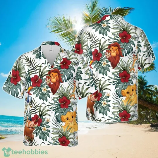 Discover Lion King Hawaiian Button Down Shirt