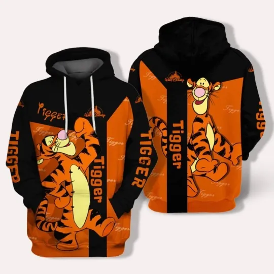 Discover Disney Winnie The Pooh Tigger 3D Hoodie