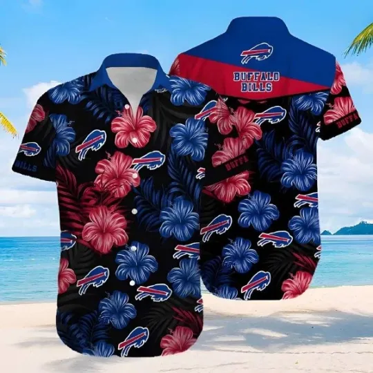 Discover football Buffalo Billss Hawaiian Shirt Summer Beach Gift, football Hawaiian Shirt