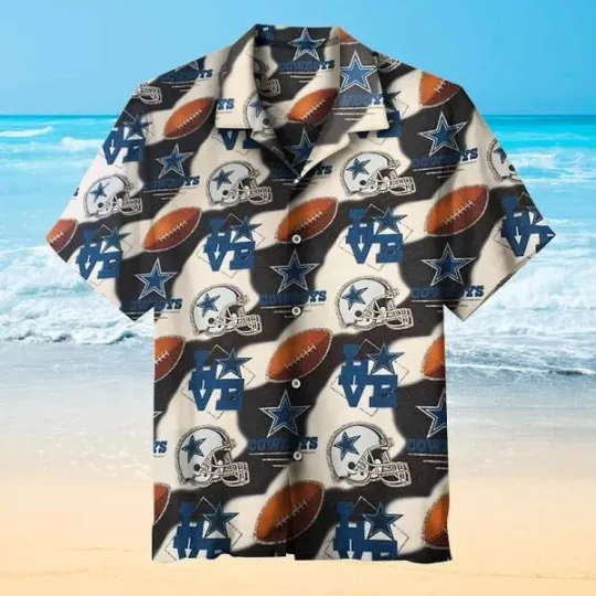 Discover Dallas Cowboyss Hawaiian Shirt Summer Gift For Friend, football Hawaiian Shirt