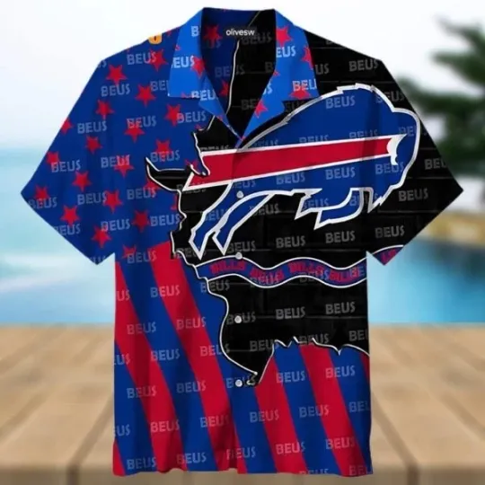 Discover Buffalo Billss Hawaiian Shirt Sport Gift For Beach Lovers, football Hawaiian Shirt