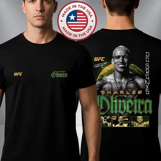 Discover UFC 326 Charles Oliveira Do Bronx Unisex Double Sided T-SHIRT