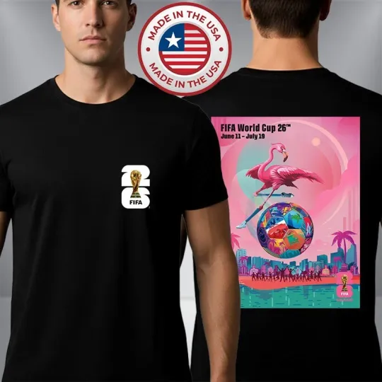 Discover FIFA World Cup 2026 Miami Host City Official Poster Artist T-Shirt