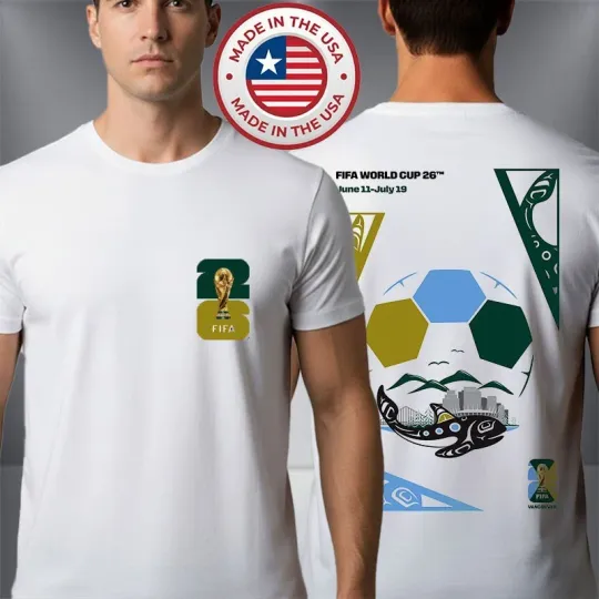 Discover FIFA World Cup 2026 Vancouver Host City Official Poster Artist T-Shirt